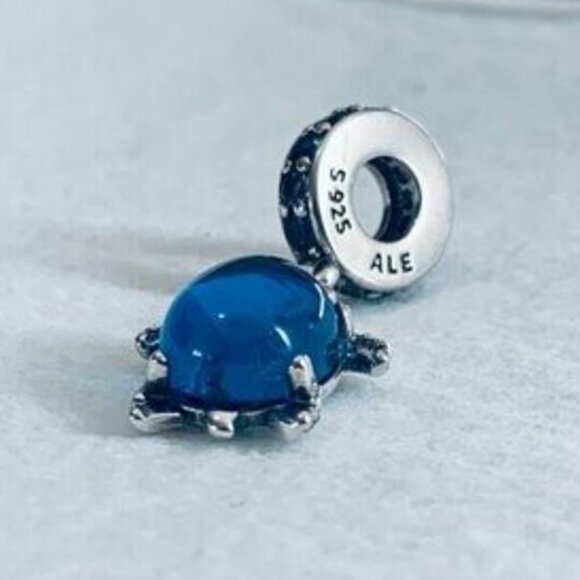Pandora Murano Glass Sea TURTLE Dangle Charm - Picture 3 of 5